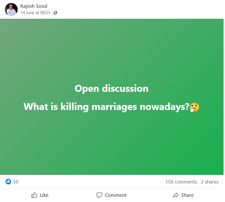 Discussion On Relationship